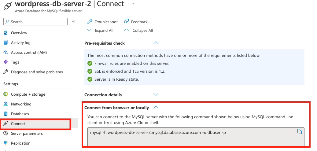 MySQL connection